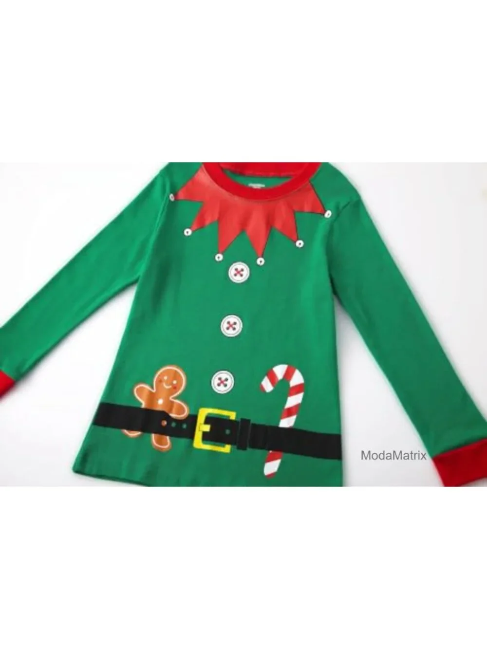 100% Cotton Kids Christmas Pajama Set Long Sleeve Toddler Boys Girls Sleepwear